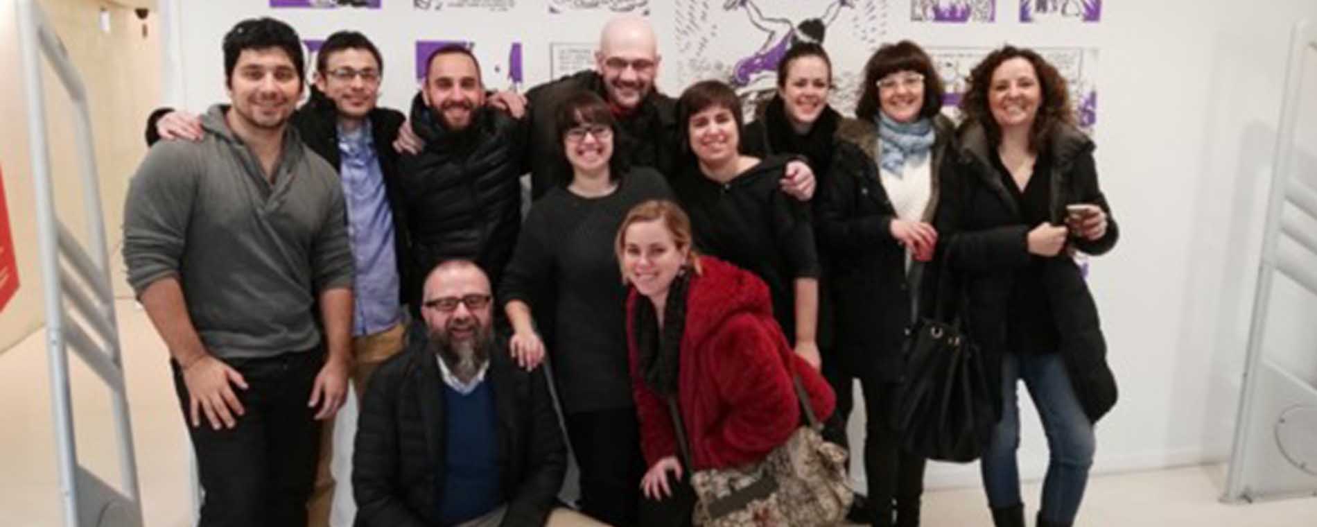Don Diseño El emprendedor no esta solo - 05 - Algunos integrantes del semillero con Juan Royo, formador de Responsabilidad Social Corporativa en este sexto Semillero de Ideas de Zaragoza Activa - La Azucarera - (Ayuntamiento de Zaragoza)