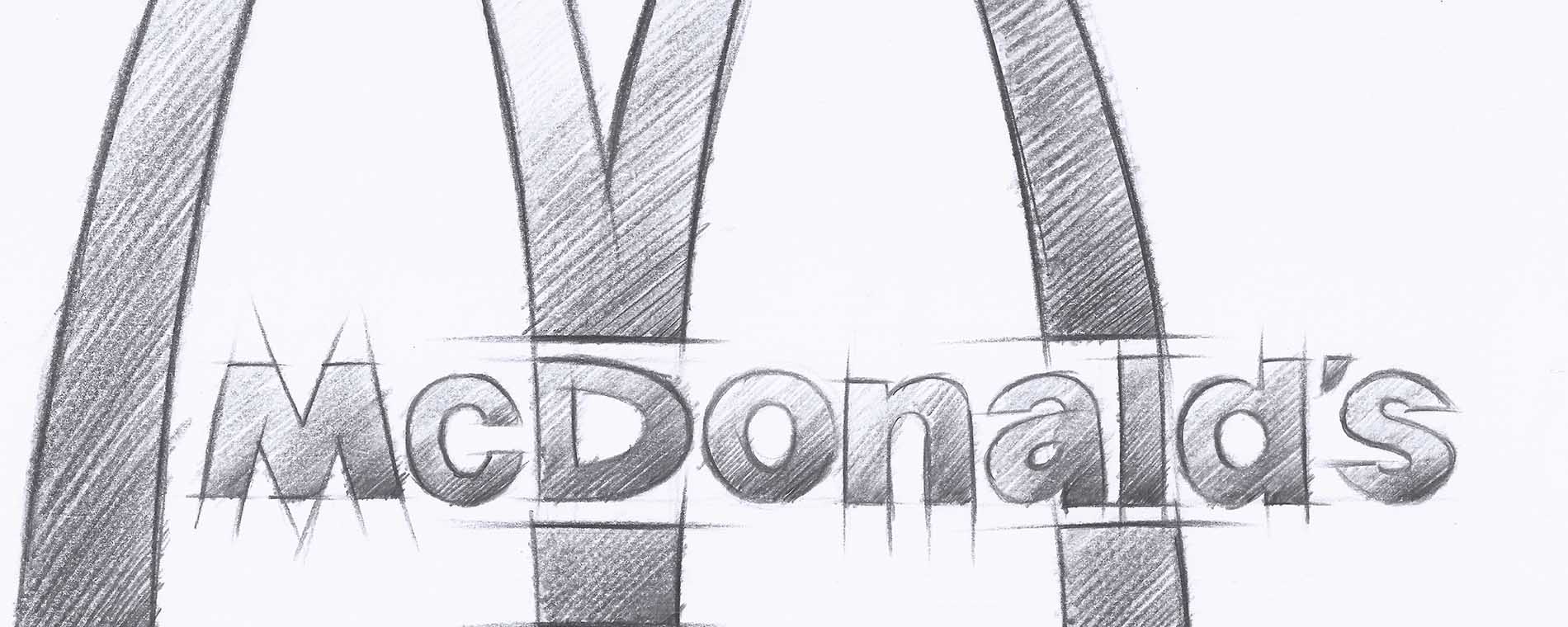 Don Diseño - Ikea frente a mcdonalds - Parecido razonable en el diseño de servicios - 01 - sketch rápido logo de McDonalds-1900x760