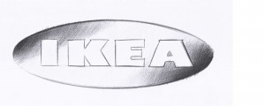 Don Diseño - Ikea frente a mcdonalds - Parecido razonable en el diseño de servicios - 01 - sketch rápido logo de IKEA-1900x760